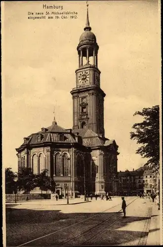 Ak Hamburg, Die neue St. Michaeliskirche