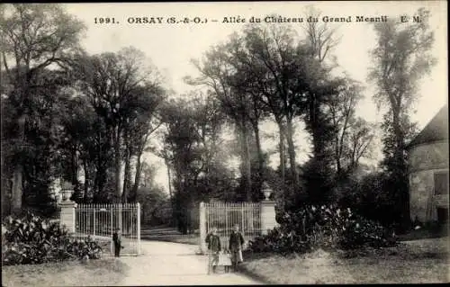 Ak Orsay Essonne, Allee du Chateau du Grand Mesnil