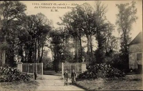 Ak Orsay Essonne, Allee du Chateau du Grand Mesnil