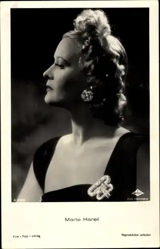 Ak Schauspielerin Marte Harell, Wien Film, Portrait