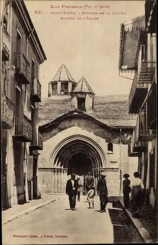 Ak Puigcerda Katalonien, Estrada de la Iglesia