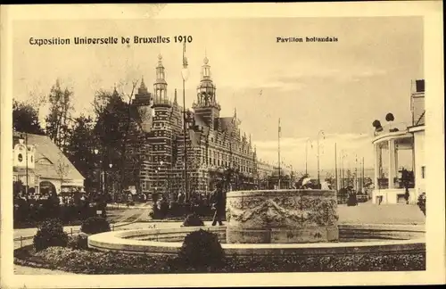 Ak Bruxelles Brüssel, Exposition Universelle 1910, Pavillon holladais