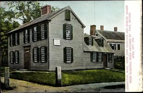 Ak Lexington Massachusetts USA, House, John Hancock, Samuel Adams