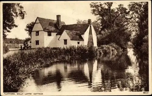 Ak Flatford Suffolk East Anglia England, Willy Lott's Cottage