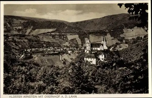 Ak Obernhof an der Lahn, Kloster Arnstein, Gasthof Bingel
