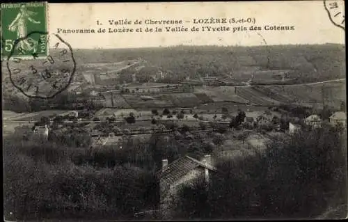 Ak Lozere Essonne, Panorama, Vallee de l'Yvette