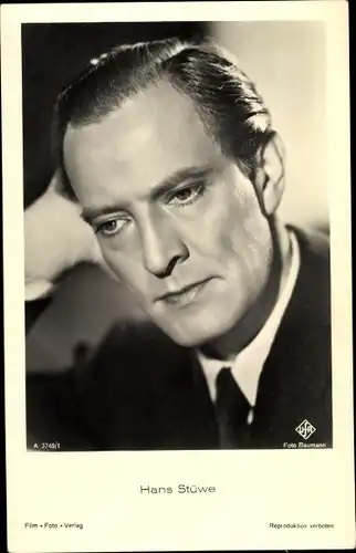 Ak Schauspieler Hans Stüwe