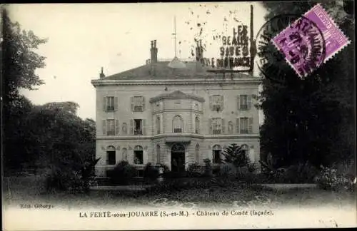 Ak La Ferté sous Jouarre Seine et Marne, Château de Condé, vue de face