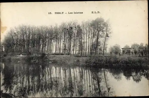 Ak Esbly Seine et Marne, Les Islettes