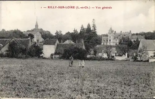 Ak Rilly sur Loire Loir et Cher, Vue générale