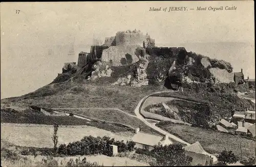 Ak Saint Martin Jersey Kanalinseln, Mont Orgueil Castle