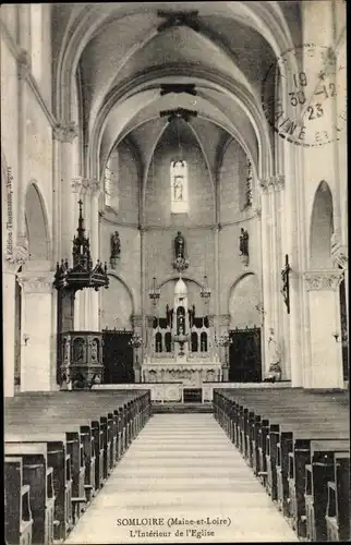 Ak Somloire Maine et Loire, L'Eglise, Interieur