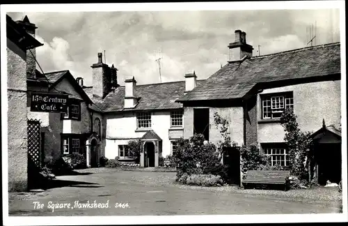 Ak Hawkshead Cumbria, The Square