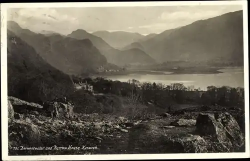 Ak Keswick Lake District Cumbria, Dermentwater and Barrow House