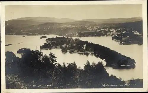 Ak Belle Isle Windermere Cumbria, total view