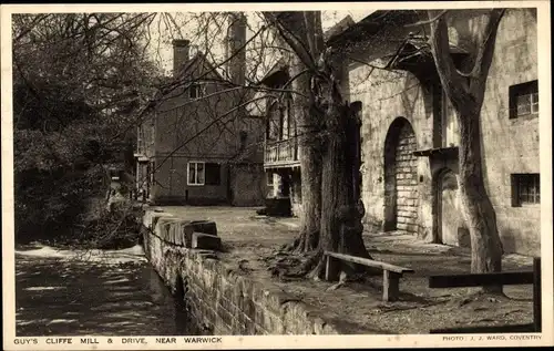 Ak Warwick West Midlands England, Guy's Cliffe Mill and Drive