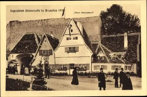 Ak Bruxelles Brüssel, Exposition Universelle, Vieux Düsseldorf