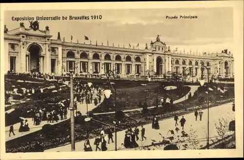 Ak Bruxelles Brüssel, Exposition Universelle, Facade Principale