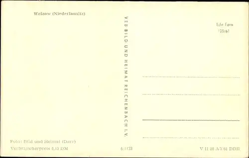 Ak Welzow Niederlausitz, Teilansicht