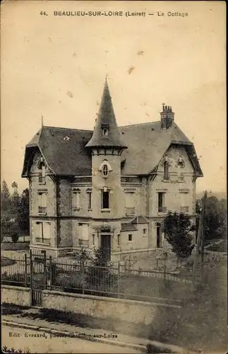 Ak Beaulieu sur Loire Loiret, Le Cottage