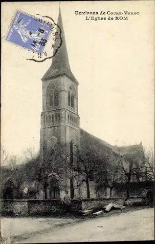 Ak Couhe Verac Deux Sevres, Eglise de Rom