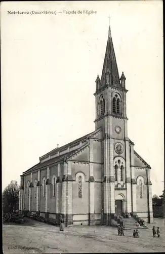 Ak Noirterre Deux Sèvres, Facade de l'Eglise