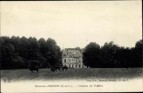 Ak Foustel Pas de Calais, Chateau