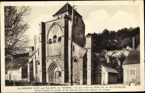 Ak Gy l’Évêque Yonne, La Grande Pitie des Eglises d'Yonne