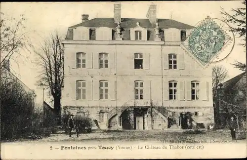 Ak Toucy Yonne, Le Chateau du Thabor cote est