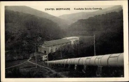 Ak Châtel Montagne Allier, Conduite forcee Centrale