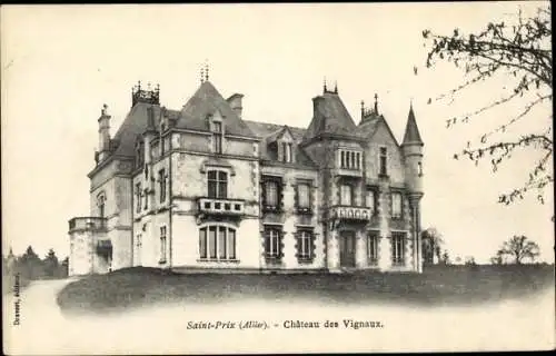 Ak Saint Prix Allier, Chateau des Vignaux