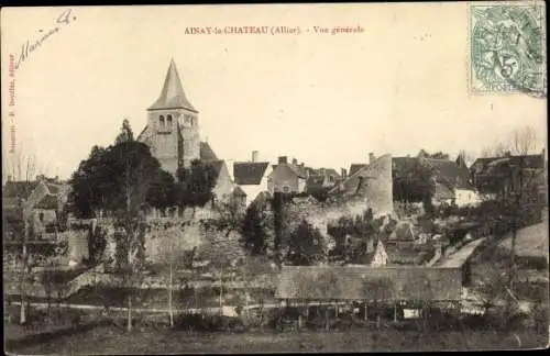 Ak Ainay le Château Allier, Vue generale