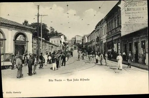 Ak São Paulo Brasilien, Rua João Alfredo