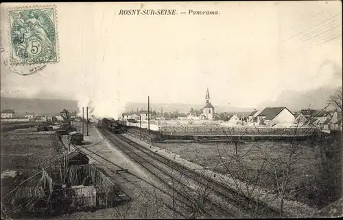 Ak Rosny sur Seine Yvelines, Ferme de Malassis, Hühner