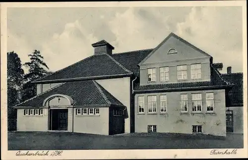 Ak Quakenbrück in Niedersachsen, Turnhalle