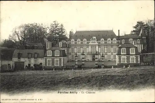 Ak Férolles Attilly Seine et Marne, Château, vue de face