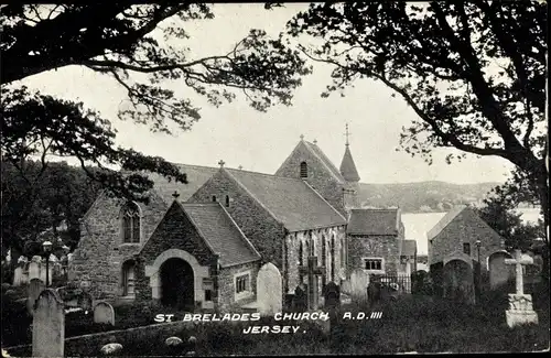 Ak St Brelade Kanalinsel Jersey, Church, Kirche