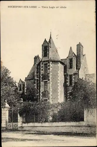 Ak Rochefort sur Loire Maine et Loire, Vieux Logis XV siecle