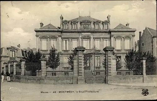 Ak Montmedy Lothringen Meuse, La Sous Prefecture