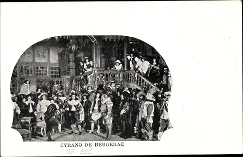 Ak Schauspieler, Theaterszene, Cyrano de Bergerac