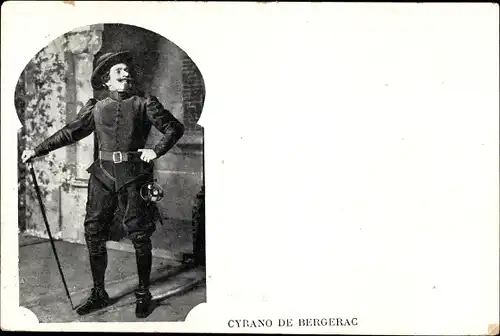 Ak Schauspieler, Theaterszene, Cyrano de Bergerac