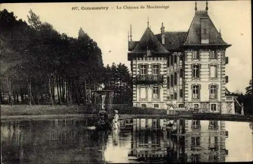 Ak Commentry Allier, Le Chateau de Montassiege