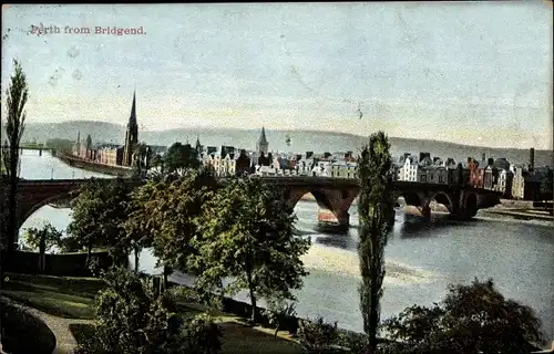 Ak Perth Perthshire Schottland, Perth from Bridgend