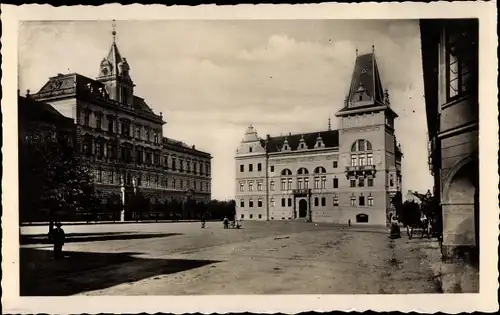 Ak Prelouc Pschelautsch Region Pardubice, Marktplatz