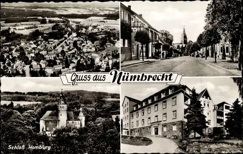 Ak Nümbrecht im Oberbergischen Kreis, Schloss Homburg, Straßenpartie