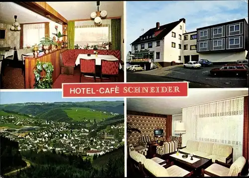 Ak Morsbach im Oberbergischen Kreis, Hotel Cafe Schneider