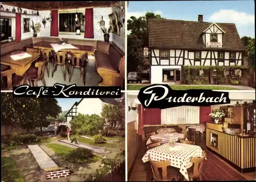 Ak Rosbach Windeck Nordrhein Westfalen, Cafe Konditorei Puderbach
