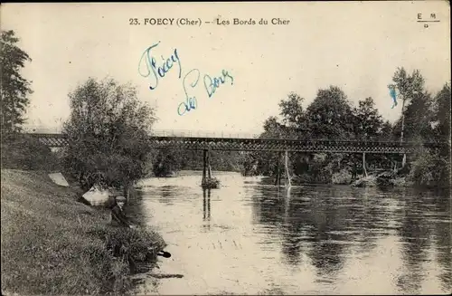 Ak Foëcy Cher, Les Bords du Cher