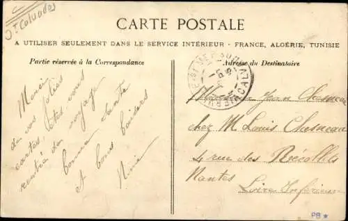 Ak Isigny sur Mer Calvados, La Tanguiere