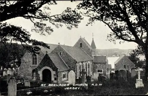 Ak St Brelade Kanalinsel Jersey, Church, Kirche